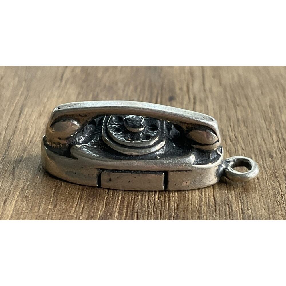 Vintage Sterling Silver Rotary Telephone Charm